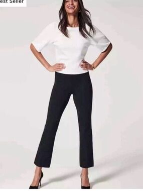SPANX Black Bootcut Crop Pants medium-long, 29inch inseam